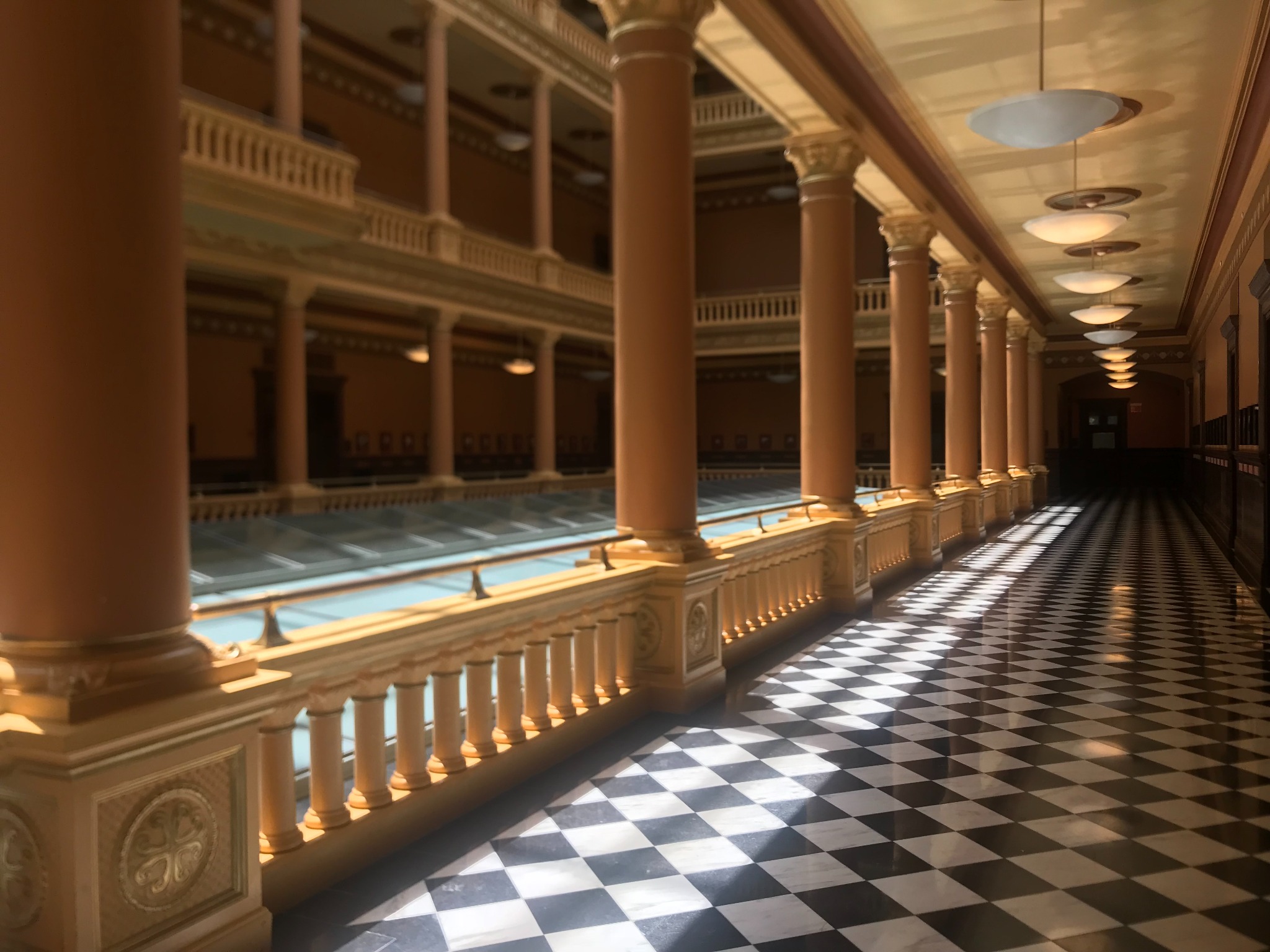 Courthouse interior corridor